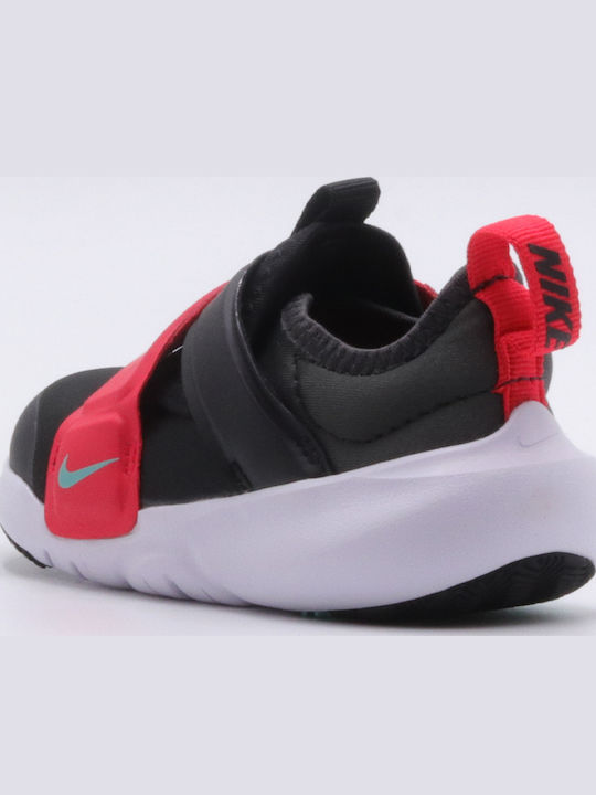 Flex Experience Flex Advance Kids Sports Shoes Running with Hoop & Loop Closure Black / Washed Teal / Siren Red