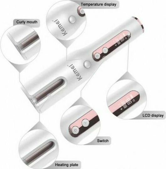 Kemei Ondulator Wireless De Păr Pentru Bucle 34W RH-01A
