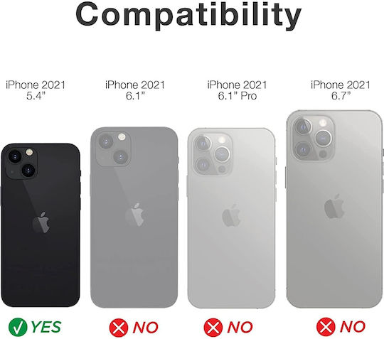 X-Doria Raptic Shield Pro Back Cover Πλαστικό Μαύρο (iPhone 13 mini)