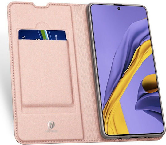 Dux Ducis Skin Pro Book Synthetic Leather Rose Gold (Galaxy A71)