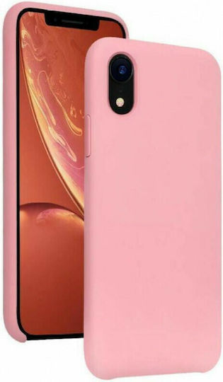 Hurtel Umschlag Rückseite Silikon Rosa (iPhone XR)