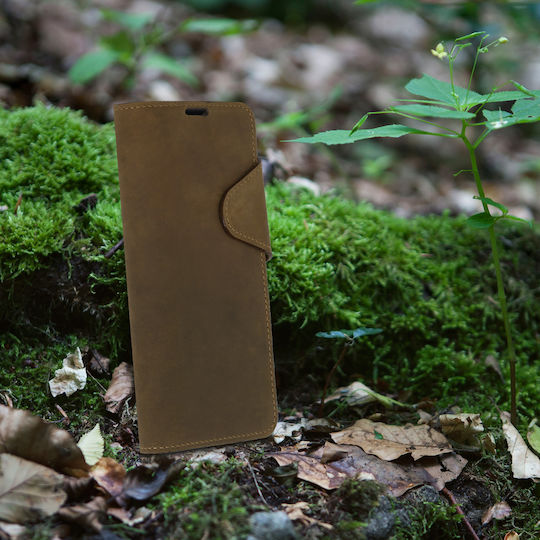 Kalibri Suede Портмоне Изкуствена кожа Кафяв (Galaxy S20)