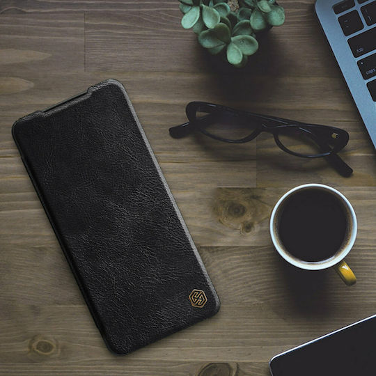 Nillkin Qin Book Piele artificială Negru (Galaxy A22 4G - Galaxy A22 4G)