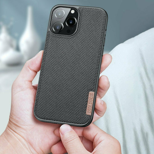 Dux Ducis Fino Back Cover Silicon / Tesatura Negru (iPhone 13 Pro Max)