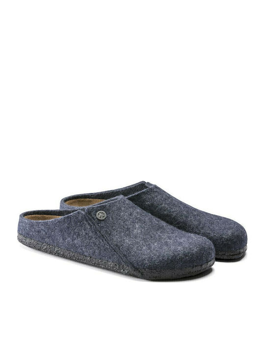Zermatt Anatomical Woolen Women's Slippers Blue Narrow Fit