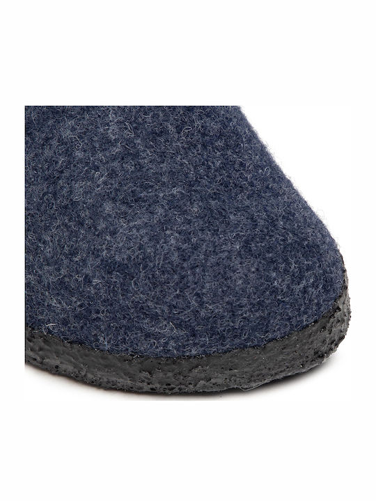 Zermatt Anatomical Woolen Women's Slippers Blue Narrow Fit