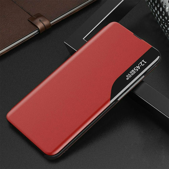 Hurtel Eco Leather View Book Piele artificială Roșu (Huawei P Smart 2021)