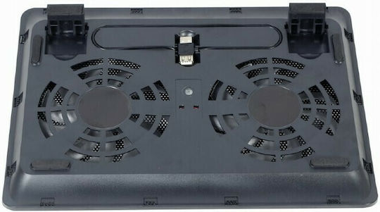 Gembird Cooling Pad για Laptop έως 15.6" με 2 Ανεμιστήρες και Φωτισμό (NBS-2F15-05)