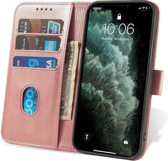Hurtel Elegant Magnet Book Δερματίνης Ροζ (Galaxy A32 5G)