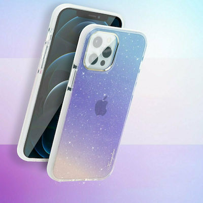 Kingxbar Ombre Series Silicone Back Cover Blue/Violet (iPhone 12 Pro Max)