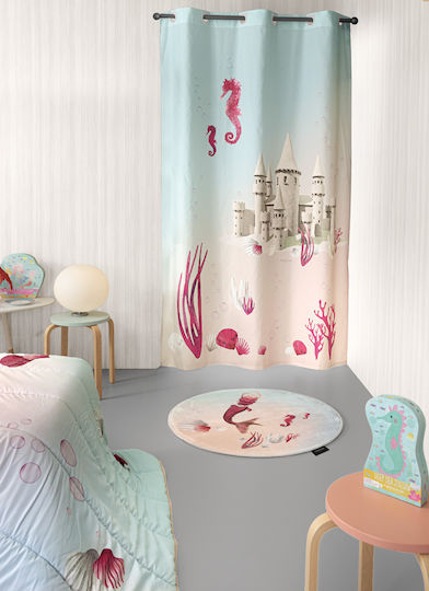 Saint Clair Kids Synthetic Rug Mermaid Round 100cm