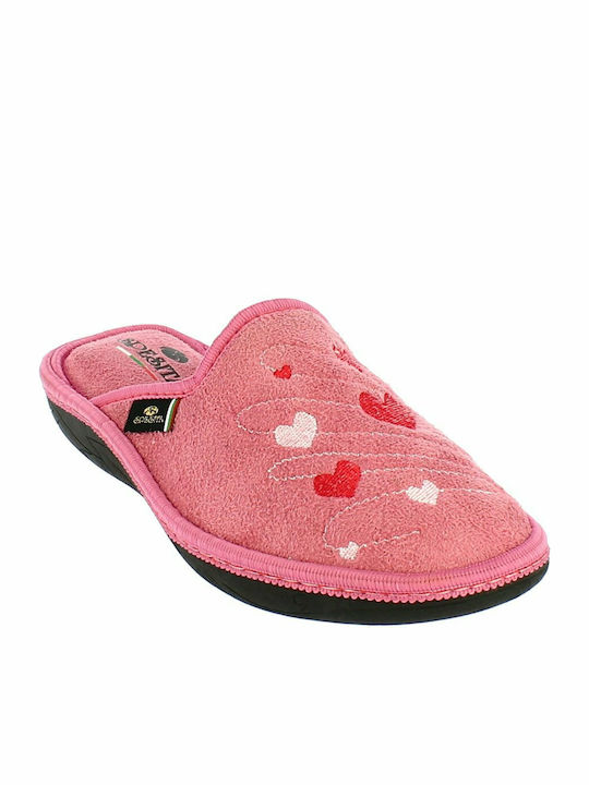 20-112 Winter Damen Hausschuhe Rosa