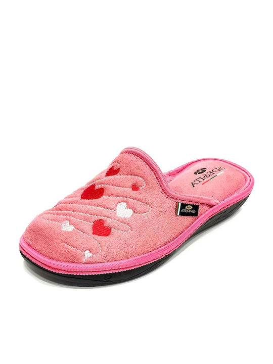 20-112 Winter Damen Hausschuhe Rosa
