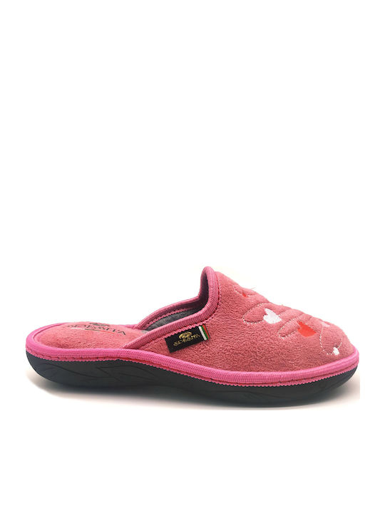 20-112 Winter Damen Hausschuhe Rosa