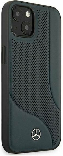 Mercedes-Benz Leather Perforated Area Umschlag Rückseite Leder Marineblau (iPhone 13 Mini)