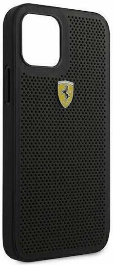 Ferrari Umschlag Rückseite Kunststoff Schwarz (iPhone 12 Pro Max)