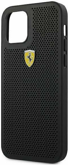 Ferrari Umschlag Rückseite Kunststoff Schwarz (iPhone 12 Pro Max)