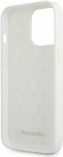 Mercedes-Benz Silver Stars Pattern Back Cover Πλαστικό Ασημί (iPhone 13 Pro Max)