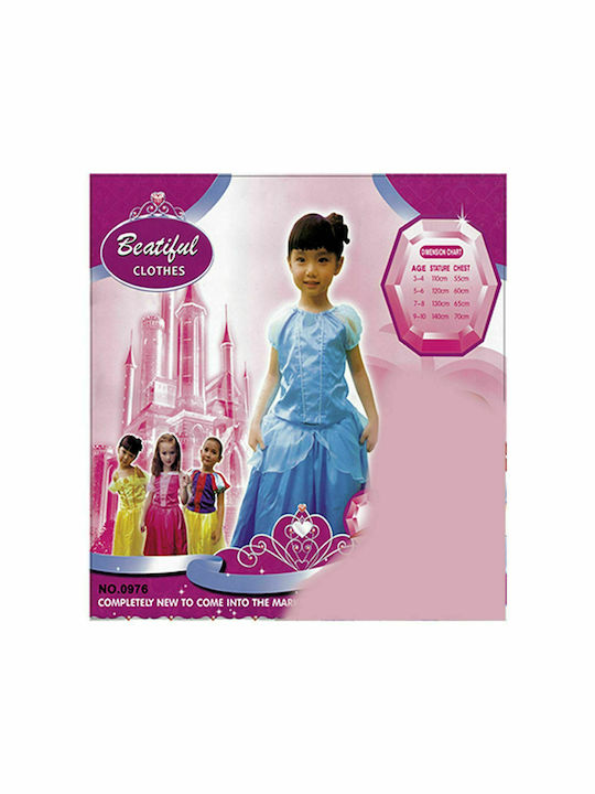 Kinder Karnevalskostüm Blaue Prinzessin