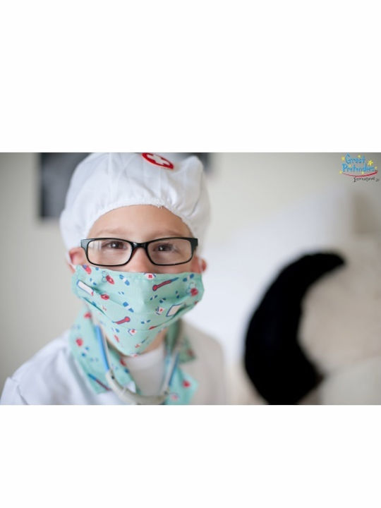 Αποκριάτικη Παιδική Στολή Green Doctor with Accessories in Garment Bag