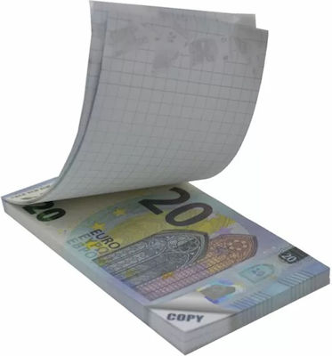 Uni Pap Money Notes 20€ Notizblock Quadratisch Blau