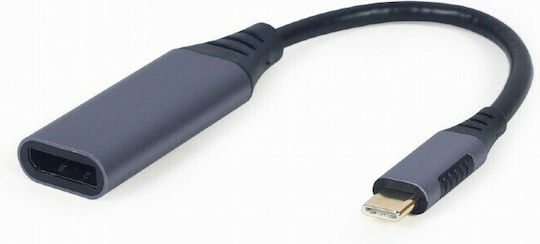 Cablexpert Конвертор USB-C мъжки към DisplayPort женски Черен 1бр A-USB3C-DPF-01