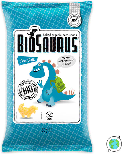 Mclloyd's Cheese Puffs Biosaurus with Flavor Sea Salt 50gr for 12+ months