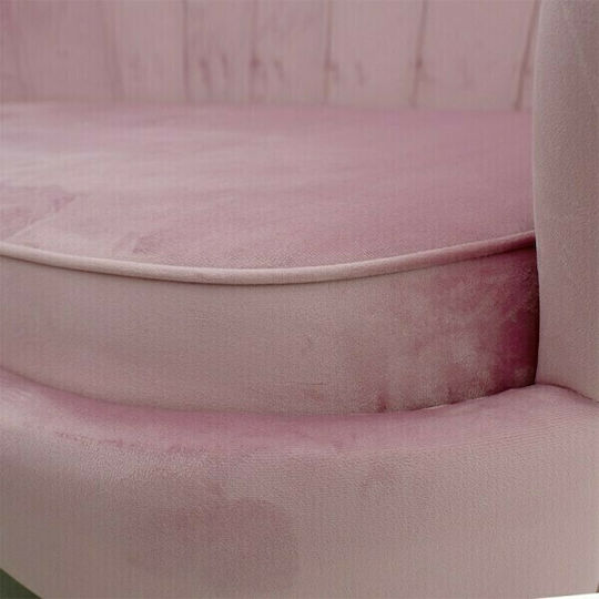Daimon Doppelsitzer Sofa Samt Pink 134x70cm