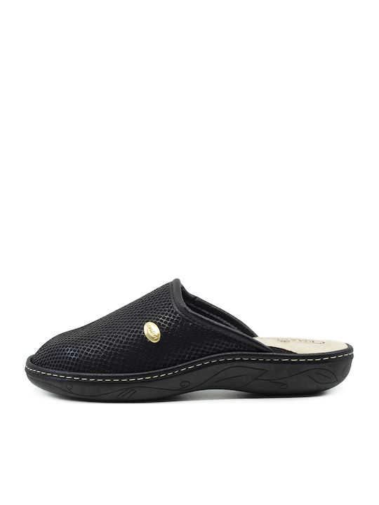 Winter Women's Black Slippers