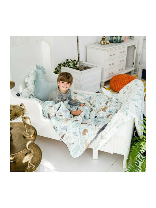 La Millou Decke Wickeltücher für Kinderzimmer Wild Blossom Samt Rosa 80x100cm