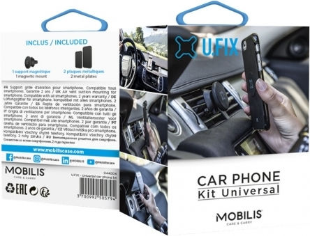 Mobilis Βάση Κινητού Αυτοκινήτου U.FIX με Μαγνήτη