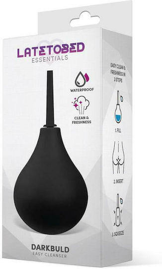 LateToBed Essentials Darkbuld Анален душ Small Черен