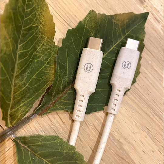 UUnique London UUECOCABL2 USB 2.0 Kabel USB-C männlich - USB-C Power Delivery Weiß 1m 13018195