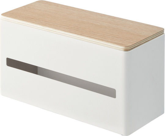 Yamazaki Χαρτοπετσετοθήκη Μεταλλική Λευκή 26x11x14cm 4766