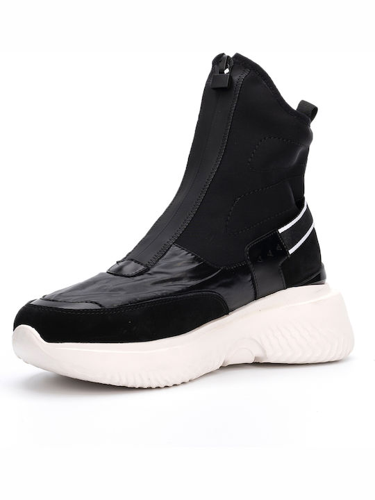 Pyro Damen Chunky Stiefel Schwarz