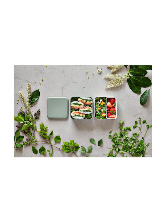 Monbento Lunchbox Kunststoff Grün Geeignet für die Mikrowelle 1700ml 1Stück