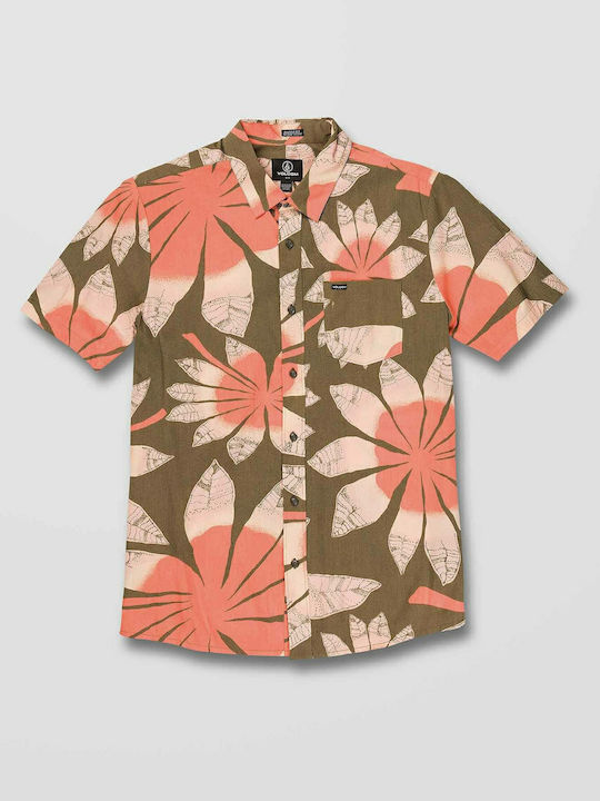 Blooming Short-sleeved Cotton Shirt Floral Multicolour