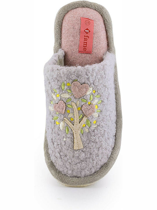 FAME 41-053 Women's Slipper In Gray Colour