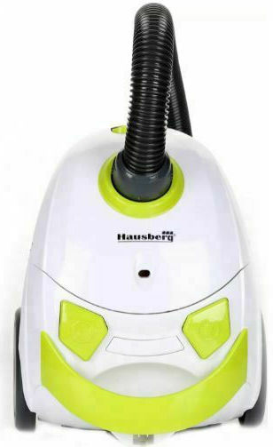 Hausberg HB-2080 VR Ηλεκτρική Σκούπα 700W με Σακούλα 1.5lt Λευκή