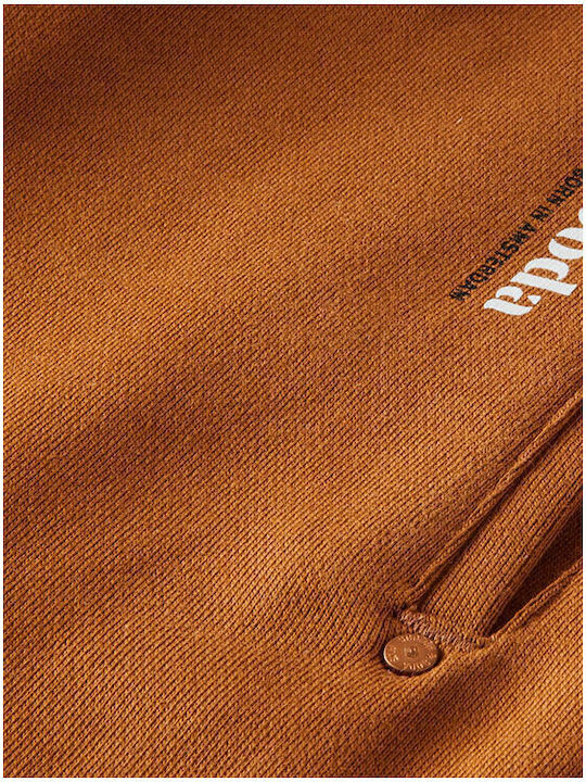 Sweatpants with Elastic Brown
