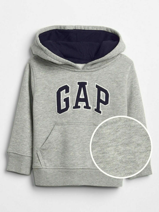 GAP Kinder Sweatshirt mit Kapuze und Taschen Gray