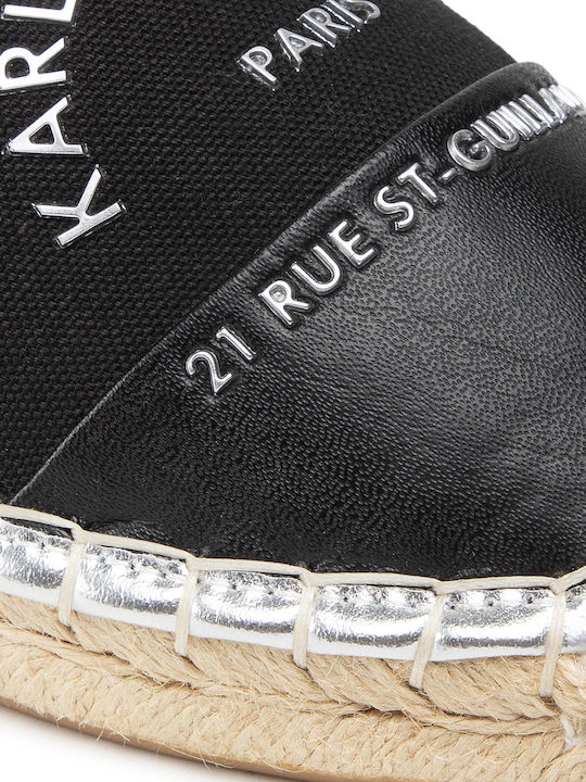Women's Fabric Espadrilles Black