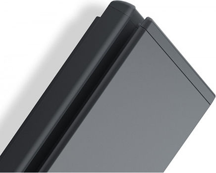Radialight Icon 10 Konvektorheizung Wand 1000W mit elektronischem Thermostat 45x110cm Gray