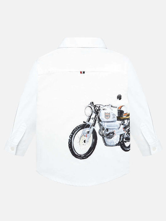 Mayoral Kids One Color Shirt White