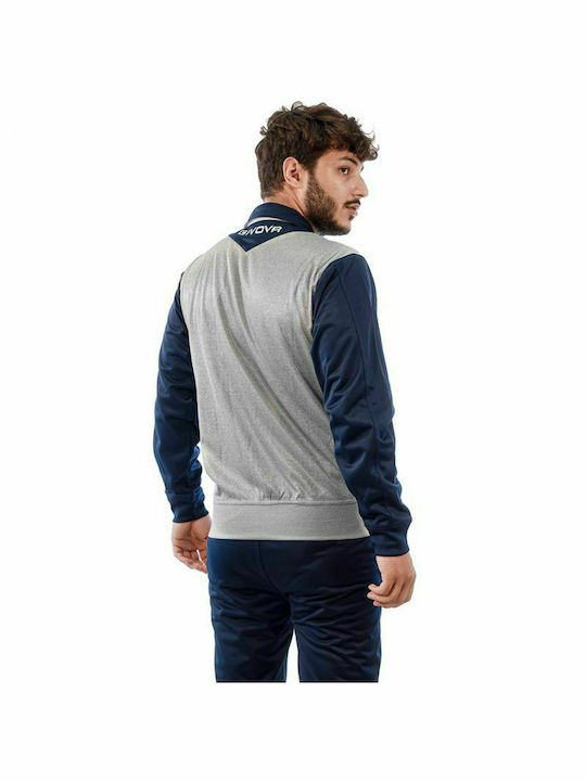 Givova Σετ Φόρμας με Λάστιχο Grey / Navy Blue