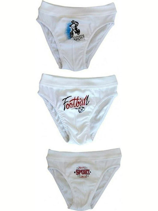 Minerva 44505 Kids Set with Briefs White 3pcs