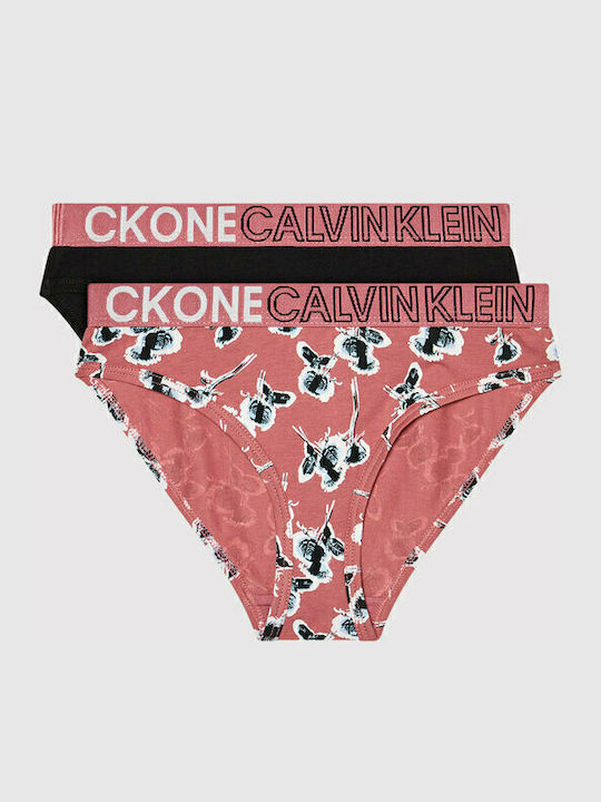 Calvin Klein Παιδικό Σετ με Βρακάκια Ροζ 2τμχ