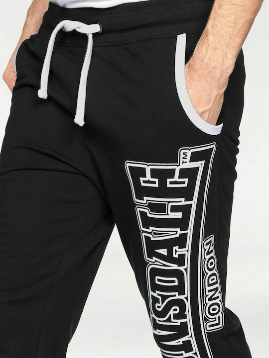 Lonsdale Marldon Мъжки спортни панталони с ластик Черно