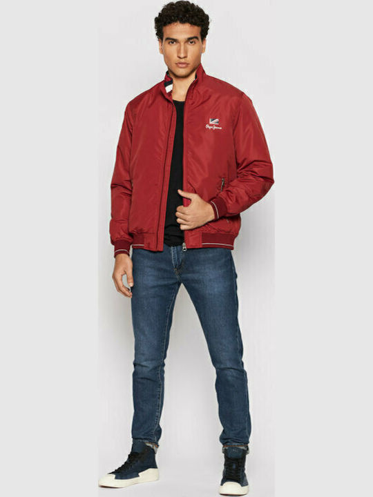 Theodore Jacket Bomber Burgundy