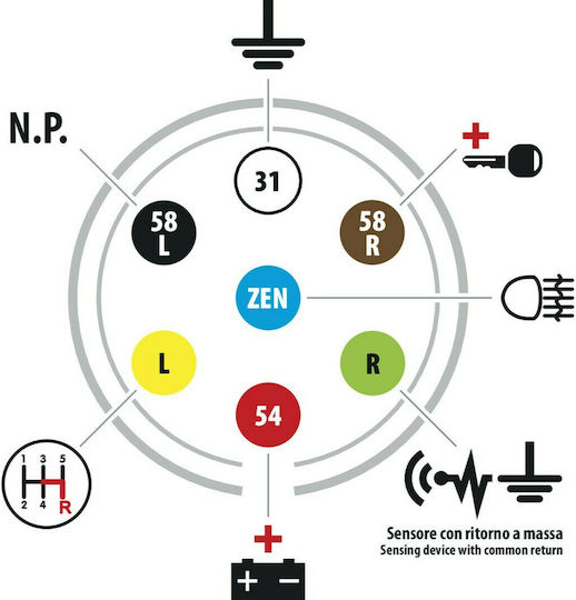 Lampa Πρίζα Τρέιλερ με 7 pin 24V